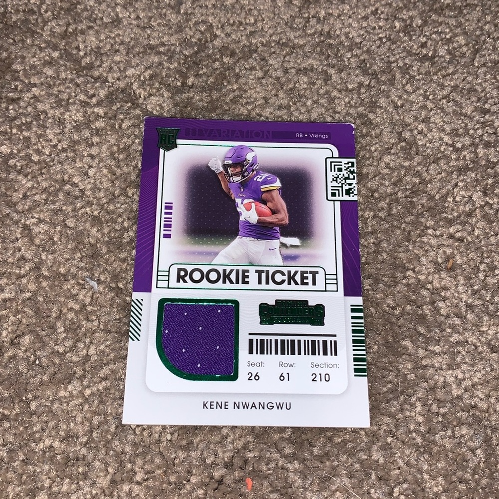 Rookie ticket kene nwangwu football card